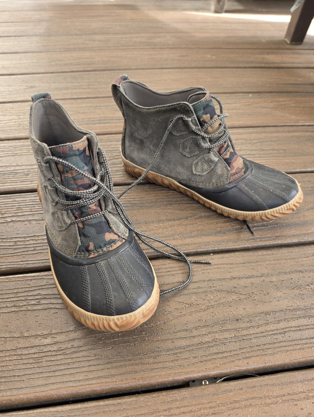 Sorel Out N About Plus  Alpine Tundra Camo Boots Size 10